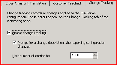 Enabling Change Tracking